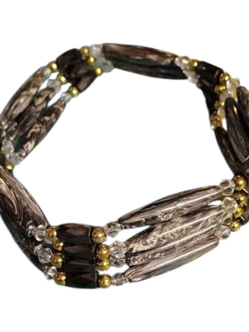 The Iron Compass Magnetite and Lodestone Bracelet